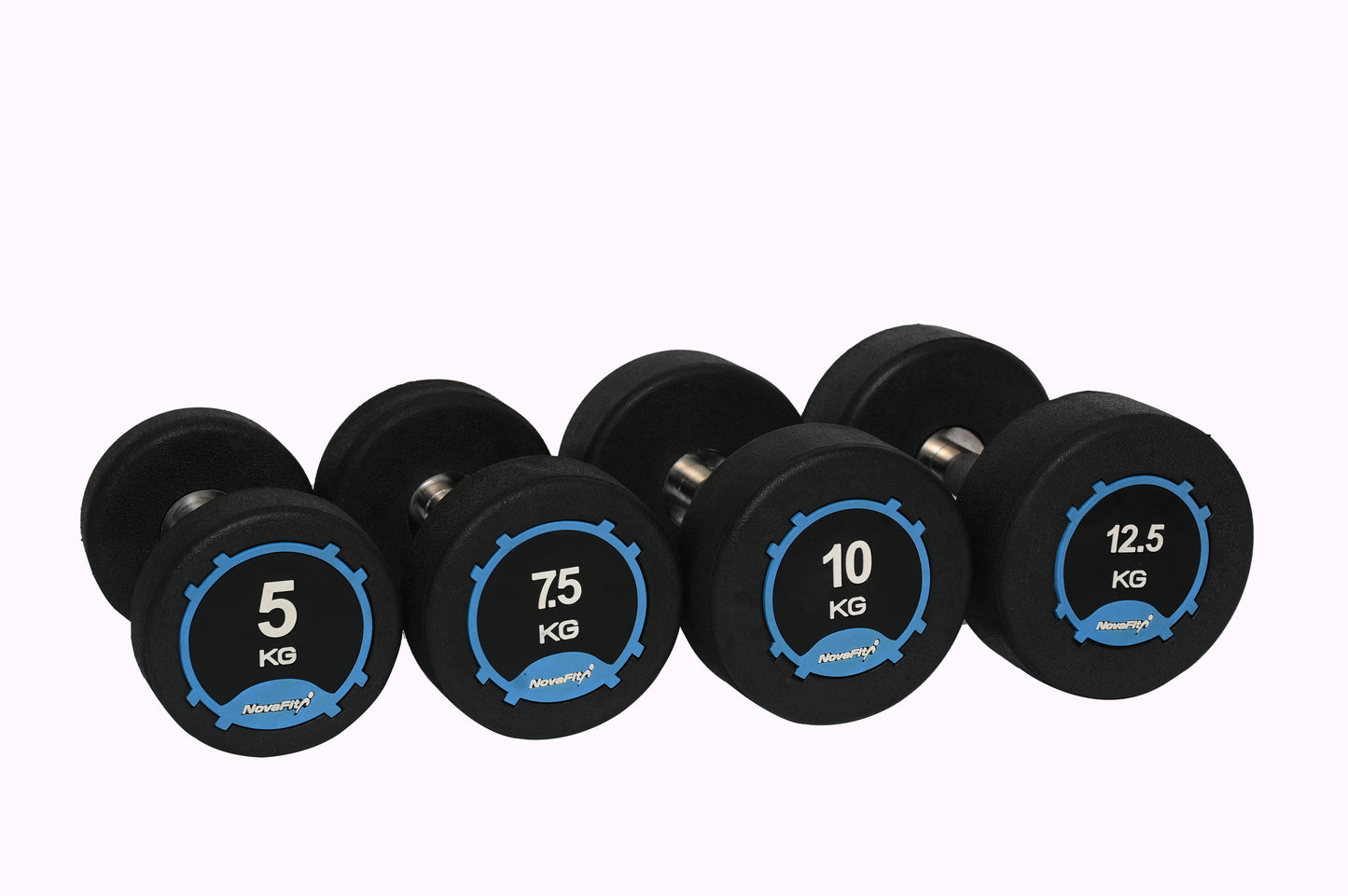 NovaFit Premium Rubber Coated Dumbbells