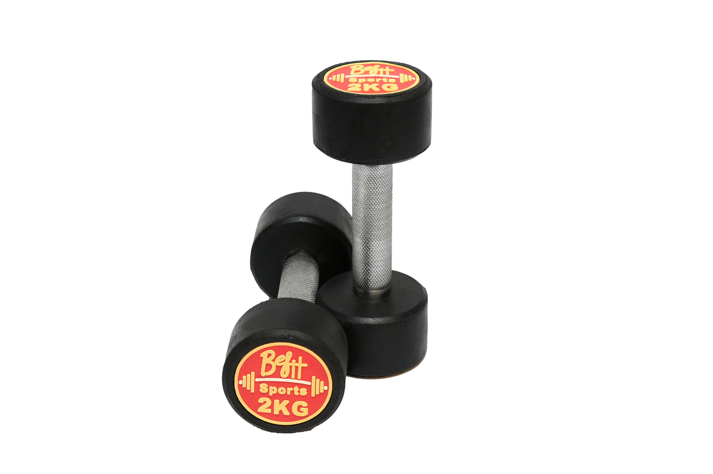 BeFit Rubber Coated Dumbbells