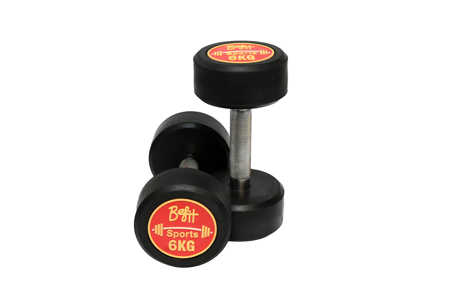 BeFit Rubber Coated Dumbbells