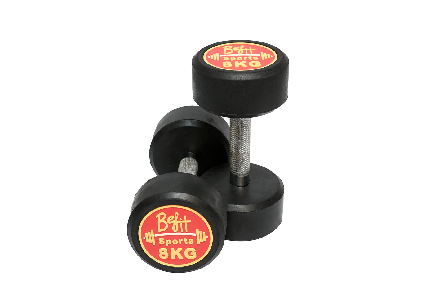 BeFit Rubber Coated Dumbbells