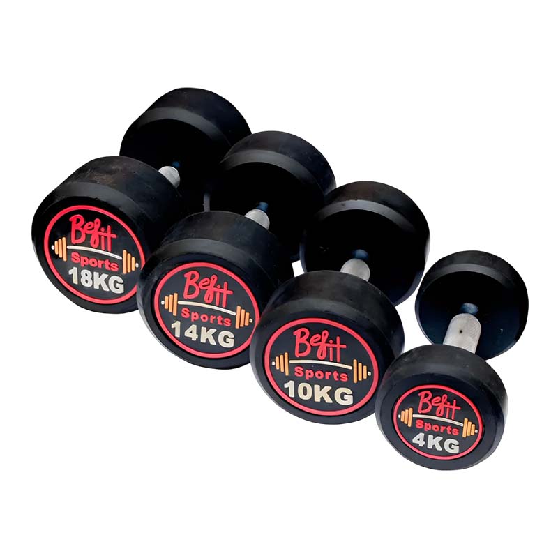 BeFit Premium Rubber Coated Dumbbells