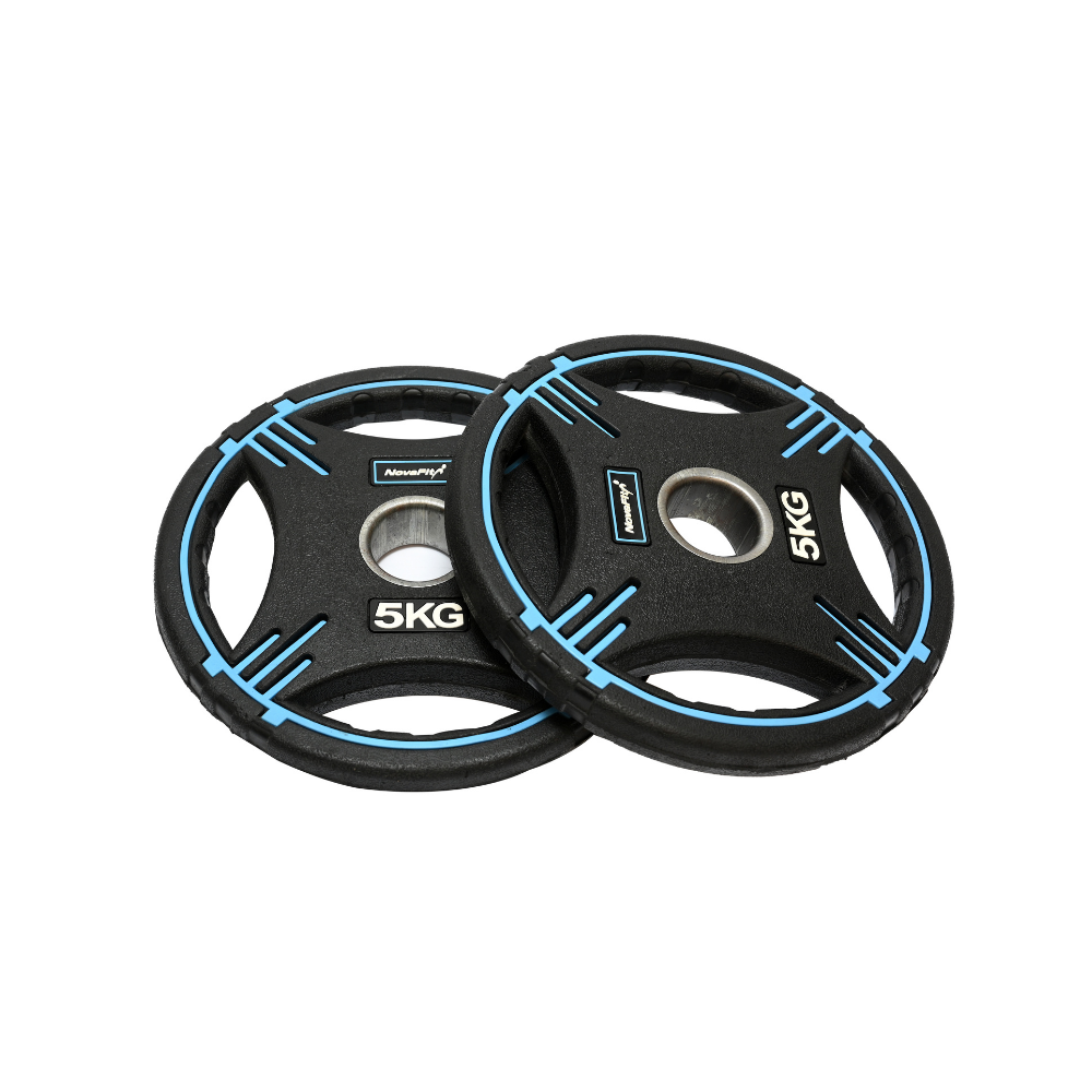NovaFit Premium Rubber Coated Olympic Plates