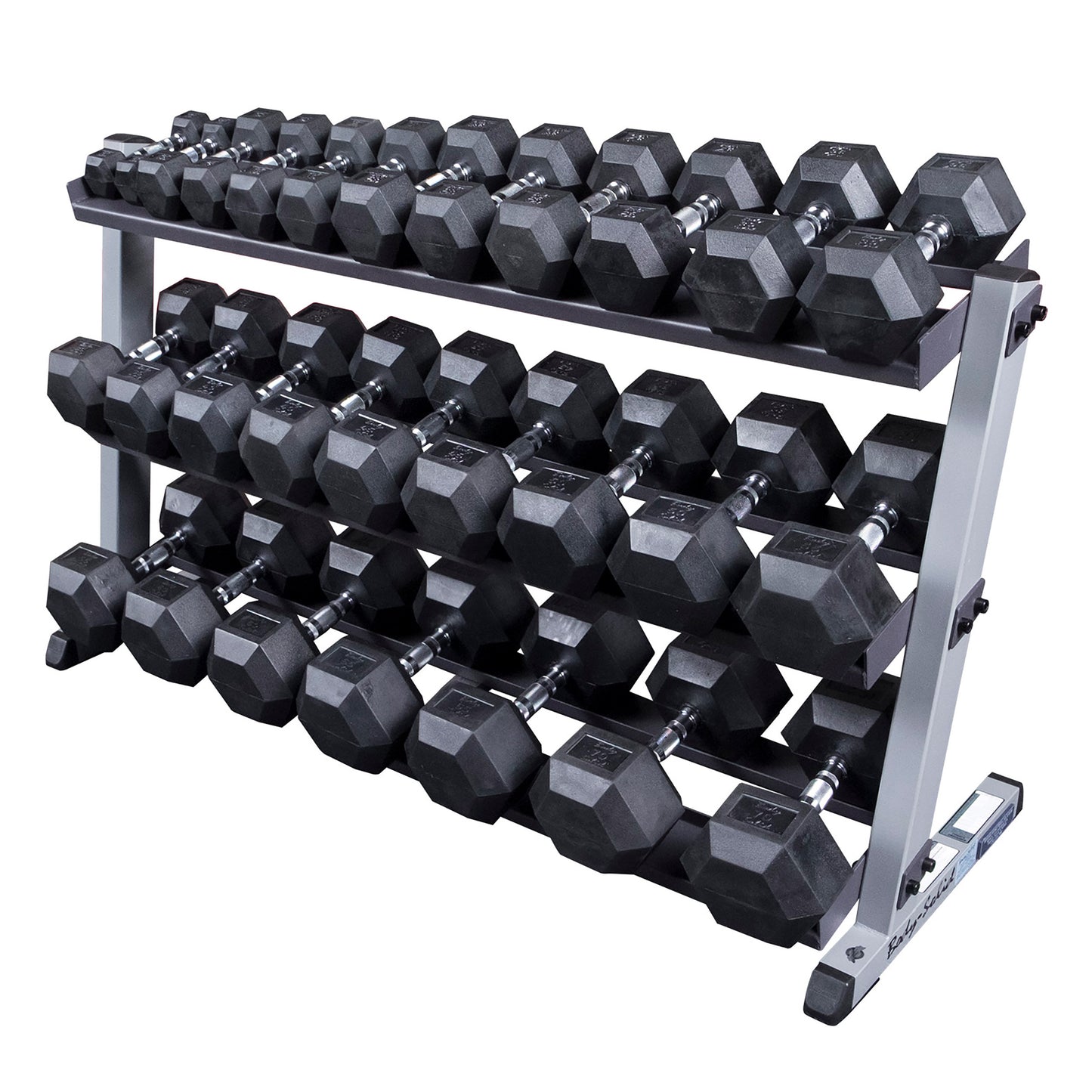 Body Solid GDR60 3-Tier Commercial Dumbbell Rack